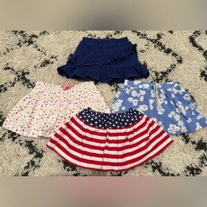 Kids Multi-Color Skort Size 5T, 5/6